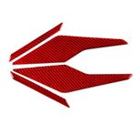 Toworldit Yumuşak Kırmızı Karbon Fiber Motosiklet Gövde Dekorasyonu Koruyucu Trim Sticker Honda ADV350 2022-2026 ile Uyumlu (4 adet/Set Arka Ayak Pedalı Trim Sticker -Üst)
