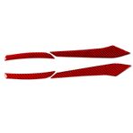 Toworldit Yumuşak Kırmızı Karbon Fiber Motosiklet Gövde Dekorasyonu Koruyucu Trim Sticker Honda ADV350 2022-2026 ile Uyumlu (4 adet/takım Arka kol dayama Trim Çıkartması)