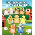 Tox 10 Parça Evcil Hayvanlar El Kukla Set Eğitici Oyuncak