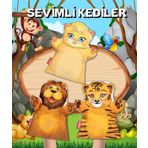 Tox 3 Parça Sevimli Kediler Keçe El Kukla Set Eğitici Oyuncak