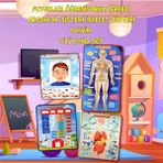 Tox 4 Set 127 Parça Tox Iskelet , Iç Organlar Sistemi , Takvim ve Duyguları Öğreniyorum Keçe Cırtlı Duvar Panoları , Eğitici Oyuncak - Renkli