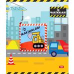 Tox Iş Makinaları Kumaş Sessiz Kitap Bez Kitap yumuşak Ve Hışırtılı Eğitici Oyuncak