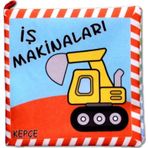Tox İş Makineları Kumaş Sessiz Kitap T048 - Bez Kitap , Eğitici Oyuncak ,Yumuşak ve Hışırtılı