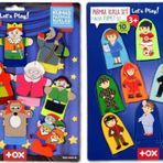 Tox Masal Kahramanları ve Meslekler T761 T225 2 Set 20 Parça Parmak Kukla
