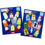 Tox Meslekler ve Aile Üyeleri 20 Parça T751 T761 2 Set 20 Parça Parmak Kukla