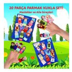 Tox Meslekler ve Aile Üyeleri 20 Parça T752 T762 2 Set 20 Parça Parmak Kukla
