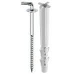 Tox Pirat 8 × 80 Mm Köşebent Kancalı Set | Dübel & Kanca Seti (2X2ad)