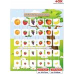 Tox T020400091 Büyük Küçük Meyve Oyunu Eğitici Pano