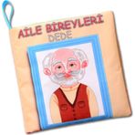 Tox T109 Aile Bireyleri Sessiz Kumaş Kitap Bez Kitap Yumuşak ve Hışırtılı Eğitici Oyuncak