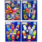 Tox T225 T106 T752 T762 Masal Kahramanları Aile Bireyleri Meslekler ve Emojiler 4 Set 40 Parça Parmak Kukla