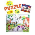 Tox T40 Oyun Parkı 5+ Keçe Yapboz 5 Yaş Puzzle