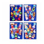 Tox T762 T772 T752 T105 Tox Meyveler Aile Bireyleri Meslekler ve Evcil Hayvanlar 4 Set 40 Parça Parmak Kukla