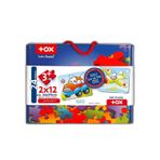 Tox Uçak Araba 3+ Keçe Yapboz - 3 Yaş Puzzle T004
