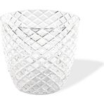 ToXA 0,75 Litre Kesme Orkide Saksısı Kristal Şeffaf Plastik Saksı No1 Ø12X11CM - 0,75L