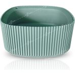 ToXA 1 Litre Su Yeşili Pera Aranjman Saksı Plastik Bitki Çiçek Kaktüs Saksısı No1 16,5x7,5cm