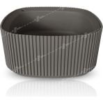 ToXA 1,8 Litre Antrasit Gri Pera Aranjman Saksı Plastik Bitki Çiçek Kaktüs Saksısı No2 19,8x9,1cm