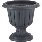 ToXA 25,3 Litre Antrasit Nergis Saksı Ayaklı Mat Plastik Nergiz Bahçe Saksısı No2 48CM - 25,3 Lite