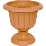 ToXA 25,3 Litre Kahverengi Nergis Saksı Ayaklı Mat Plastik Nergiz Bahçe Saksısı No2 48CM - 25,3 Lite
