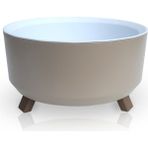 ToXA Ayaklı Süzgeçli Kaktüs Sukulent Menekşe Saksısı 0,7 Litre Bej 15CM Plastik Aranjman Saksı No1 - 0,70L