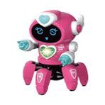 Toy Çocukların Elektrikli Oyuncakları Altı Pençeli Robotla Dans Edebilir (Yurt Dışından) - Açık Kırmızı