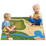 Toy Fish Factory Çiftlik Oyuncakları için Çiftlik Oyun Matı | Katlanabilir Çözüm | Büyük Boy 144,8 cm x 144,8 cm | Çiftlik Hayvanları | Traktör Oyunu | Aktivite Matı | Play Mat tarafından