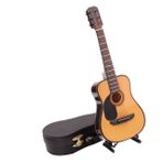TOYANDONA 1 Bilgisayar mini gitar doğum günü hediyesi gitar minyatürler minik gitar akustik gitar heykeli ağırlıklı kucak pedi ev dekorasyon dekoratif objeler mini gitar modeli Ahşap