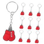 TOYANDONA 10 Adet Boks Eldivenleri Anahtar Kolye Boks Temalı Parti Malzemeleri Boks Eldivenleri Anahtarlık Sırt Çantası Kolye Boks Parti Süslemeleri Spor Anahtarlıklar