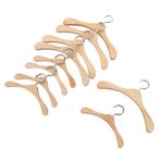 TOYANDONA 10 Parça bebek askı küçük elbise askısı bebek kıyafeti tutucusu ahşap askılar toddler sling vestiyer süs gerçekçi küçük askılar narin küçük askılar Giyim