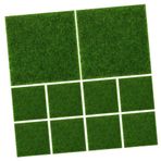 TOYANDONA 10Pcs Yapay Yosun Turf Terrarium Malzemeler Minyatür Peyzaj Dekorasyon Modeli Tren Çim Tahmi Sahası Sahte Yosun Için Sahte Çim