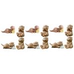 TOYANDONA 12 mikro peyzaj su samuru Otter aksesuarları Su samuru dekorasyonu Ev dekorasyonunda kullanılan minyatür objeler Mini bahçe süslemeleri reçine bonsai reçine minyatürleri