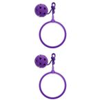 TOYANDONA 2 Çocuk Zıplayan Çocuk Oyunu Oyuncak Egzersiz Yapmak Flaş Eşofman Bileği Atlama Ipi Atlama Topu Ter Açık Hava Oyun Seti Kapı Yanıp Sönen Bebek Plastik Mor,purple Oyna