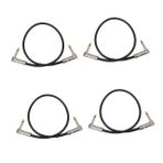 TOYANDONA 4 Adet Gitar Ses Kablosu Tel Ve Kablo Gitar Teli Ve Kablo Elektro Gitar Kablosu Gitar Teli Ve Gitar Tel Ve Gitar Müzik Enstrüman Deliği Ağı Bas Kablosu Pvc Siyah Deri Black
