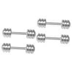 TOYANDONA 4 Adet Metal Dambıl Egzersizi Minyatür Dambıllar Oyuncak Bebek Evi Dekorasyonu Için Bebek Evi Aksesuarları Mini Dambıl Modeli Dambıl Oyuncak Spor Oyuncakları Spor Dekoru Ob11