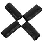TOYANDONA 4 Adet Yayın Kauçuk Gövdesi Yay Kavrama Çello Tıpası Keman Yayı Yardım Viyolonsel Uçlu Pim Tutucu Çello Uç Durdurucu Kaymayı Önleyici Fiş Çello Kauçuk Uç Silgi Black