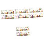 TOYANDONA 4 Set Kalem Odası Duvar Sticker Duvar Çocuklar Akıllı Nokta Çıkartmalar Beyaz Tahta Silinebilir Işaretleyiciler Kağıt Neon Tabela Tahtalar Devre Kartı Neden Olmuş Pvc