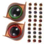 TOYANDONA 50 Handmade Doll Eyes For Crochet Animals Soft Toys Realistic Plastic Safety Eyeballs Craft Supplies For Diy Plush And Stuffed Creations
