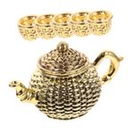 TOYANDONA 6 Adet Set Simüle Çay Bardağı Dekorasyonu Korkuluk Ekici Makine Sahte Çiçek Bitkiler Mini Standları Dolaşık Açıcı Pedleri Burunluklar Bonbon Yapay Silver Çinko Alaşım