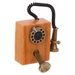 TOYANDONA bebek evi telefonu minyatür çevirmeli telefon minyatür mobilya aksesuarı telefonlar oyuncaklar modeller mini telefon heykelcik minyatür modeli dekorasyon oyuncak bebek evi süslemek