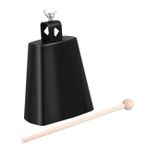 TOYANDONA Küçük Metal İnek Çanı Davul Seti Aksesuarı Çubuklu Müzik Eğitimi Oyuncakları Için