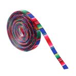 TOYANDONA Projeler Için Renkli Serape Desenli Kurdele Dikiş Malzemeleri Dekoratif Çizgiler Parti Süslemeleri Saç Kurdeleleri