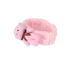 Toyaş Ayıcıklı Peluş Bandana Saç Bandı Pembe 0-10 Yaş