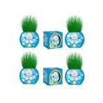 Toyaş Çim Adam 6 Adet Yeni Nesil Kutulu Mavi Bebek Temalı Baby Shower Yeni Doğan 1 Yaş Doğum Günü Parti He