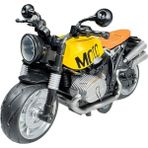 Toyaş Işıklı ve Müzikli Model Motor Sesli Çek Bırak Motor Diecast Motor Modelleri Sarı 14CM
