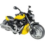 Toyaş Işıklı ve Müzikli Model Motor Sesli Çek Bırak Motor Diecast Motor Modelleri Sarı 16CM