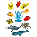 Toyaş Mini Deniz Canlıları Figür Seti – 11 Parça Renkli Eğitici Oyuncak (4-8 cm)