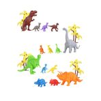 Toyaş Toy Play 18 Parça Büyük ve Mini Yavru Dinozorlar Hayvan Seti SKU713-683