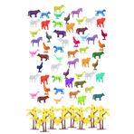 Toyaş Toy Play 96 Parça Renkli Mini Çiftlik Hayvanları Figür Seti 4-6 cm SKU676