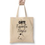 Toyaso Cat Lover Gifts For Women Kedi Komik Beyaz Bez Çanta Uzun Saplı Alışveriş Çantası Plaj Çantası - 34*40 cm - 001-Beyaz