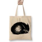Toyaso Cats Vigilante Kedi Beyaz Bez Çanta Uzun Saplı Alışveriş Çantası Plaj Çantası - 34*40 cm - 001-Beyaz