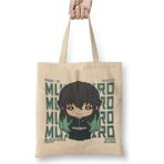Toyaso Demon Slayer Muichiro Chibi Iblis Keser Beyaz Bez Çanta Uzun Saplı Alışveriş Çantası Plaj Çantası - 34*40 cm - 001-Beyaz